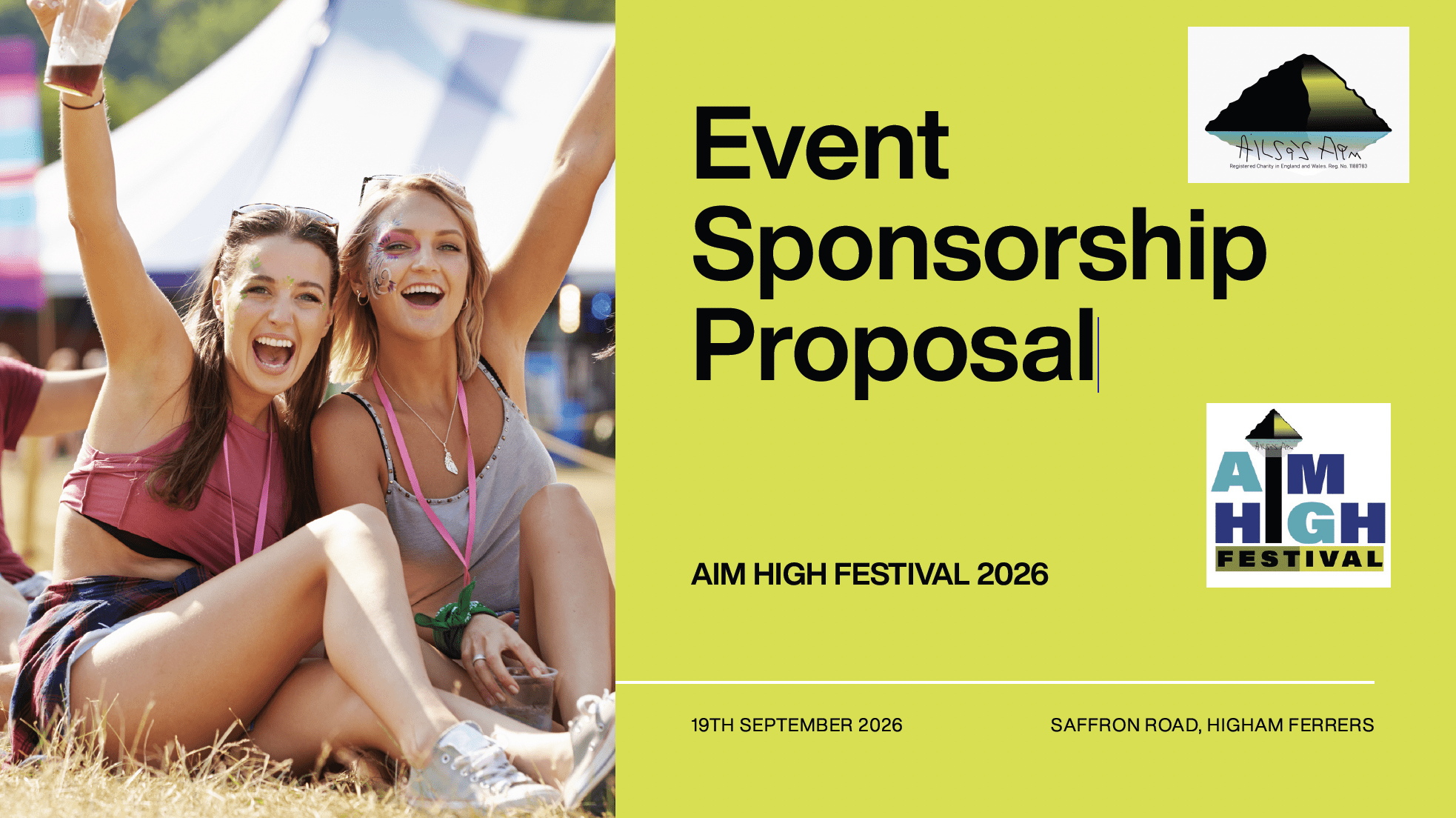 Aim High Festival Sponsorship Proposal